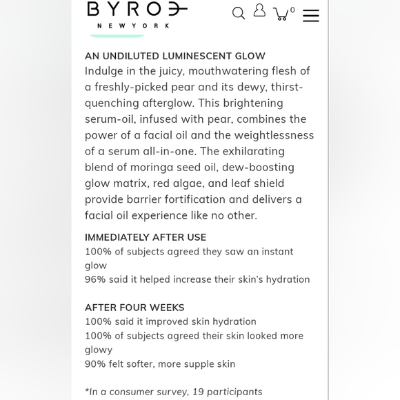 NEW BYROE PEAR SERUM OIL - Picture 6 of 7